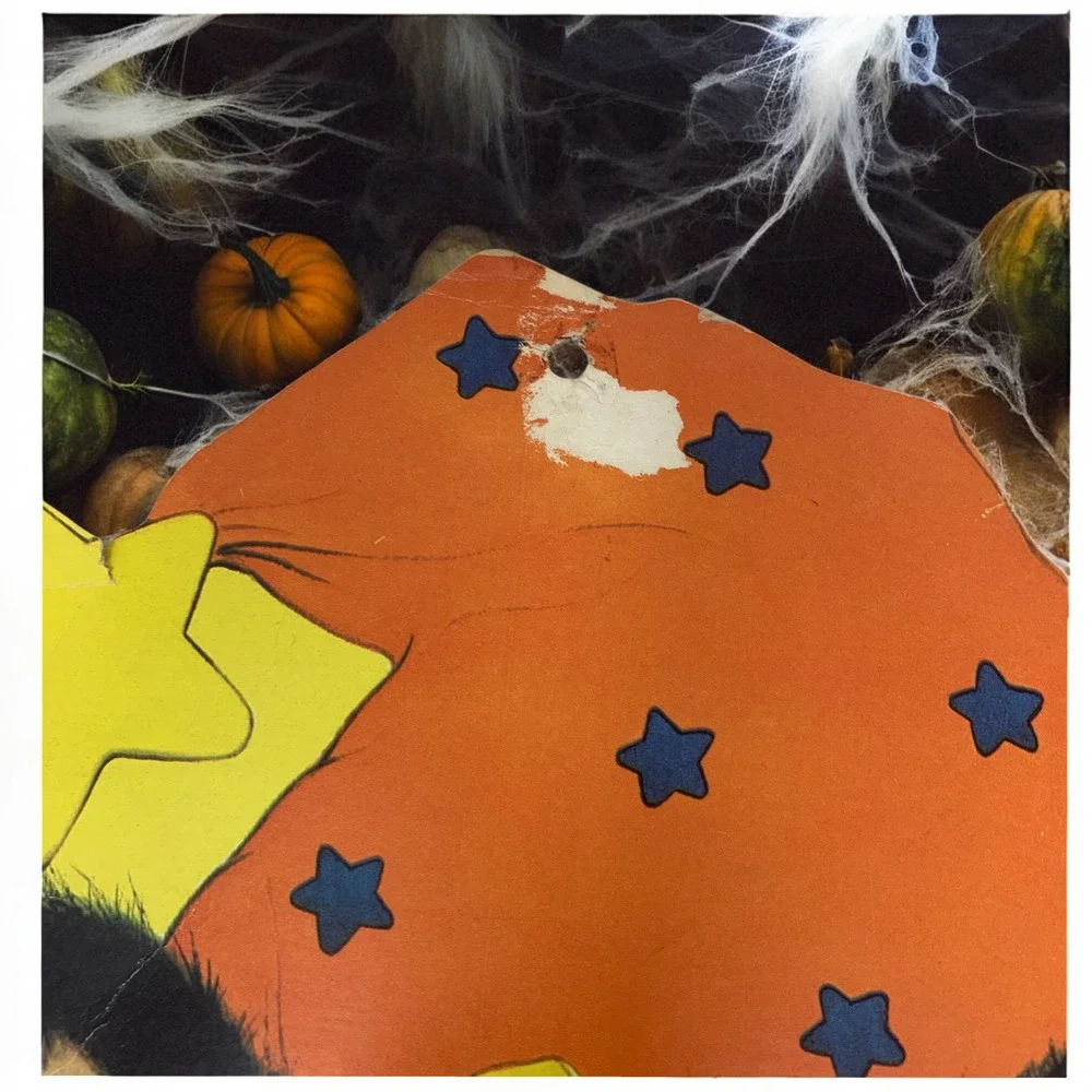 Vintage Eureka Halloween Die Cut Large Black Cat Hanging Decoration 2 Sided 20